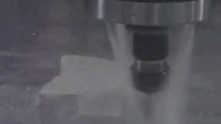 GibbsCAM  VoluMill milling in Mazak VTC800 [upl. by Arvad]