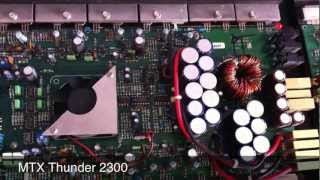 MTX Thunder 225 HO Cheater Amp vs MTX Thunder 2300  OldSchoolStereocom [upl. by Lucky814]