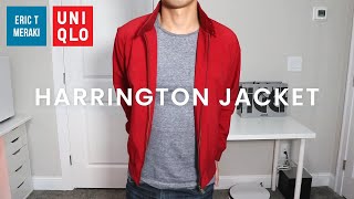 UNIQLO HAUL Mens Harrington Jacket Review  Info amp Fit Guide [upl. by Oetam]