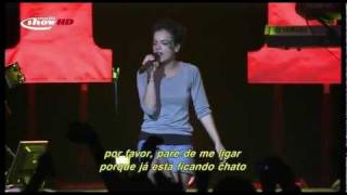 Lily Allen Live in Sao Paulo  Never Gonna Happen HD [upl. by Ahtennek]