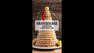 Kransekake Norwegian Christmas Cake shorts [upl. by Luben409]