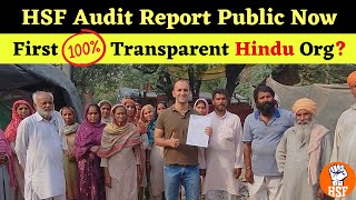 HSF Audit Report is Public Now  First 100 Transparent Hindu Organization [upl. by Spears]