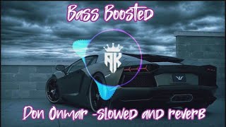 Don Omar  Danza Kuduro Slowed Reverb  Bass Boosted slowedandreverb bassboosted [upl. by Halda587]