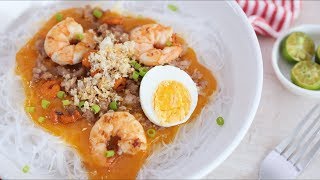 JollibeeStyle Pancit Palabok Recipe  Yummy PH [upl. by Gusella]