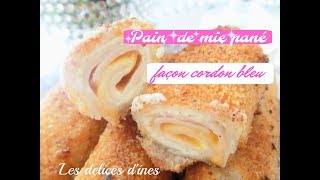 ROULE PAIN De Mie Pané FACON CORDON BLEU [upl. by Novelc]