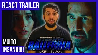 REACT DO TRAILER DE BAILARINA DO UNIVERSO DE JOHN WICK  TÁ INSANO  JOHN WICK  ANA DE ARMAS [upl. by Eekram]