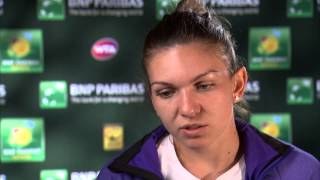 2015 Simona Halep Final Interview [upl. by Llertnom]