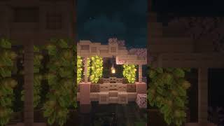 Minecraft I 🌸Cherry Blossom Starter Bridge🌸 Cinematic Scene minecraft minecraftbuildingtutorial [upl. by Waldos296]