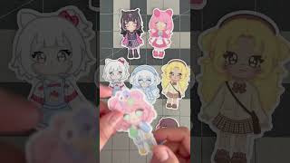 Unboxing NewStickers✏️vinylstickers digitalart digitalartist cute kawaii pastel smallbusiness [upl. by Lulu]