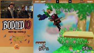 zoist  Ampp Luigi vs Ossify Marth  Singles  Div 1 Winners Quarters  Bodied 10 [upl. by Amabelle693]