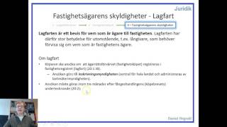 Fastighetsrätt  Del 51  Fastighetsägarens skyldigheter  Lagfart [upl. by Salomo307]