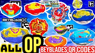 WARNING The Most OP Powerful Beyblades QR Codes Unleashed BEYBLADE APP [upl. by Hoffert920]