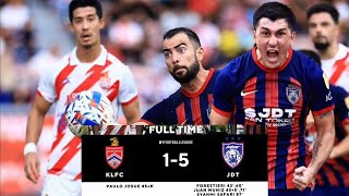 JDT BELASAH KL CITY🔥 Highlights Johor Darul Tazim vs KL City FC 51  Liga Super Malaysia 2024 [upl. by Anivas804]