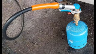 Napełniam butlę Campingaz R 907 na stacji LPG [upl. by Esyle28]