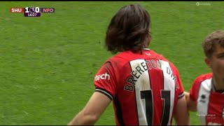 Gol de Ben Brereton Diaz Sheffield United vs Nottingham Forest 11 goles y resumen ampliado [upl. by Ytsur]