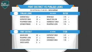 Adelaide Turf Cricket Association  ISC Teamwear LO Div 1  Rd12  Port District v Punjab Lions [upl. by Yroc]