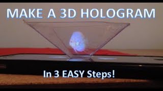 How to Make a 3D Hologram for Smartphone iPad Laptop  Free Template [upl. by Roger]