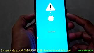 Samsung Galaxy A8 SMA530F 2018 Hard reset and Soft reset [upl. by Adnolehs]