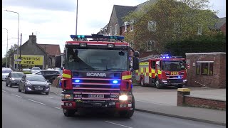 Norfolk Fire amp Rescue Service Hingham RP amp Attleborough RP Turnout from Thetford April 2024 [upl. by Ahsennod]