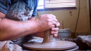 Pottery made easy Centering clay [upl. by Nnairol]