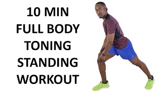 10 Minute Body Toning Workout You Can Do While Standing [upl. by Jaunita]