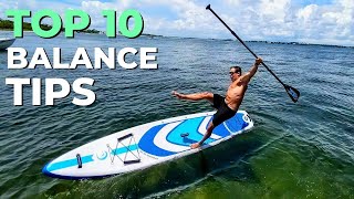 10 Tips for Balancing On Your Standup Paddleboard With Outdoor Master [upl. by Nwahsad620]