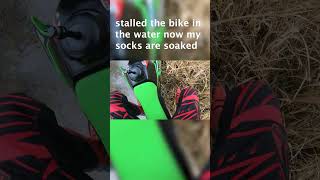 I stalled the bike in the water and got my socks wet [upl. by Nyrad]