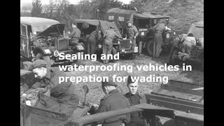 May 1944 Application of sealants and waterproofing on B vehicles  trucks and jeeps [upl. by Rein]