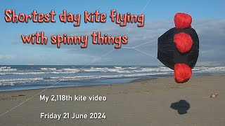 Shortest day kite flying with spinny things [upl. by Edniya]