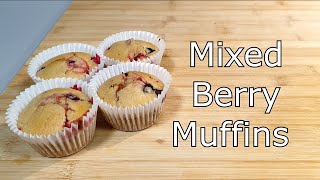 How to make Mixed Berry Muffins [upl. by Dearr644]