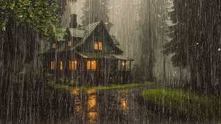 HEAVY RAIN at Night to Sleep Instantly  Study Relax Reduce Stress with Rain Sounds [upl. by Analos]