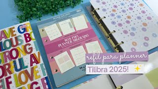 REFIL PARA PLANNER ARGOLADO TILIBRA 2025 [upl. by Klement590]