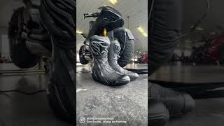 Alpinestars NEW Supertech R boots 👀🖤 alpinestars supertech trackday shorts [upl. by Hadwyn]