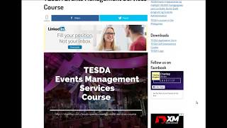 TESDA Events Management Course 2019 [upl. by Akimahc710]