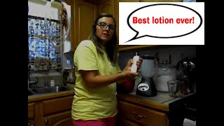 How to make goats milk lotion [upl. by Suirtimed]