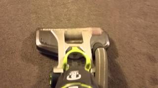 Vacuuming carpet with Hoover Air Steerable [upl. by Inattirb816]