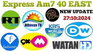 Express Am7 At 40 East DISH setting  Express Am7 channel list  new update [upl. by Clintock]