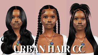 2024 SIMS 4 URBAN HAIR CC [upl. by Pietje]