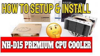 How To Setup amp Install Noctua NHD15 Premium CPU Dual Fan Cooler Full Tutorial Review [upl. by Atteynod]