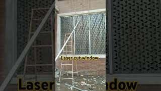 Laser cutting metal window disaine [upl. by Asselim530]