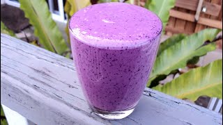 3 INGREDIENT APPLE amp BLUEBERRY SMOOTHIE RECIPE [upl. by Gloriana]