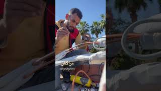 Mini split air conditioner installation airconditioner airconditionerservice [upl. by Ecirum]