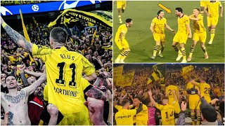 Mats Hummels winning goal Vs psg and Dortmunds Celebration after reaching champions League Final [upl. by Milli]