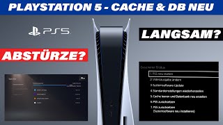 PlayStation 5 Langsam Abstürze amp Instabil PS5 Sicherheitsmodus  Cache amp Datenbank Neu erstellen [upl. by Colbert]