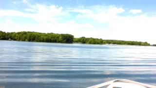 Driving pontoon boat pymatuning lake June 30 2016 [upl. by Aikemot]