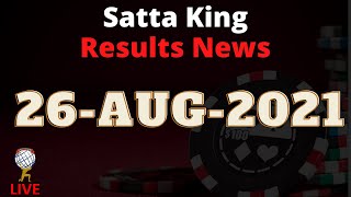 LIVE  Today all Satta King fast Results news Matka  26August Sattakingmy [upl. by Ennahtur]