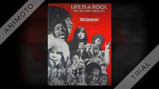 Reunion  Life Is A Rock But The Radio Rolled Me 45 single  1974 [upl. by Naltiac]