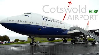 THE BA NEGUS B747 HAS ITS NEW PLATFORM AT COTSWOLDS AIRPORT  NOVEMBER 2021 [upl. by Louanna]