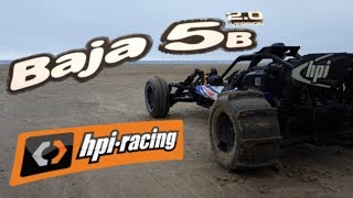 hpi racing baja 5B 15  fun at the beach👀👀 Downhill Benone Beach [upl. by Menell]