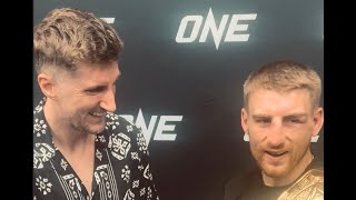 ONE Fight Night 19 Postfight interview with Jonathan Haggerty [upl. by Ayimat]